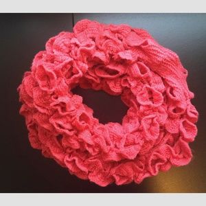Coral Knit Infinity Scarf